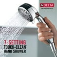 thumbnail image 4 of y Faucet 7-Spray Touch-Clean Hand Held Shower Head with Hose, Chrome, 75700, 4 of 5