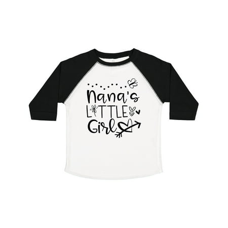 

Inktastic Nana s Little Girl with Hearts Flower and Butterfly Gift Toddler Toddler Girl T-Shirt