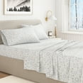 thumbnail image 5 of Great Bay Home 4-Piece 100% Turkish Cotton Flannel Sheet Set, Full, Snowflakes, 5 of 6