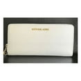 thumbnail image 5 of Michael Kors Jet Set Travel Large Travel Leather Continental Wallet (Light Cream, 5 of 8