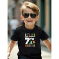 thumbnail image 2 of It's My 7th Birthday Christmas Gift Graphic T-shirts for Outdoor Sports and Daily Wearing, Young Girls T-Shirts, Size from 3-13Y, 2 of 5