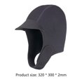 thumbnail image 4 of Gorro Neopreno DQrwqpou para Surf Equipo Snorkel Capucha Buceo Aeróbic Acuático Negro 3 Uds, 4 of 5