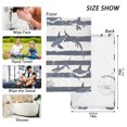 thumbnail image 6 of Yayeee 100% Cotton Hand Towels for Bathroom 16" x 28" Soft Absorbent Kitchen Towel, Light Sharks, 6 of 7