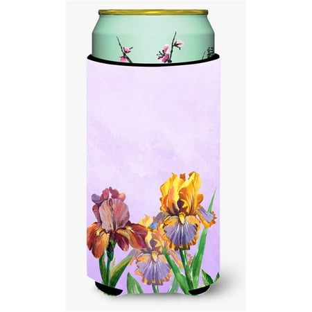 

Purple & Yellow Iris Tall Boy Beverage Insulator Hugger
