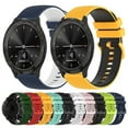thumbnail image 3 of For Garmin Vivomove 3 20mm Checkered Two-color Silicone Watch Band, 3 of 4