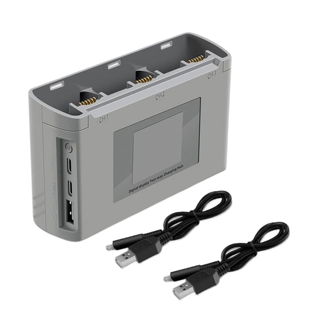 Seitruly Concentrador de carga de batería, pantalla Digital, profesional, práctico, a prueba de polvo, reutilizable, bidireccional, Accesorios para aéreos