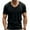 Black, variant on Men's Big and Tall T-Shirts Casual V Neck Short Sleeve Tee Shirt Summer Basic Soft Fitted Solid Tops