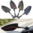 thumbnail image 4 of Motorcycle Universal 10mm 8mm Rearview Mirror Rear View Mirror Side Mirror with 6 Screw Blue, 4 of 5
