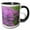 Black/White, variant on 3drose, Redbud Trees in Full Spring Bloom Near Defiance Ohio - Us36 Cha0032 - Chuck Haney, 11oz Two-tone Black Mug
