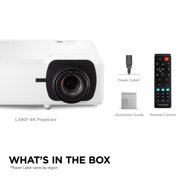 ViewSonic LS901-4K 4K UHD Laser Projector 5500 Lumens, HDR Home Theater