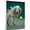 Afghan Hound, variant on Pug Cute Dog Tennis Stretched Canvas Size 8x12 – Retro Pug Dog Batter in Action With Tennis for Themed Living Room