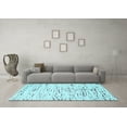 thumbnail image 3 of Ahgly Company Indoor Rectangle Solid Light Blue Modern Area Rugs, 4' x 6', 3 of 4