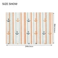 thumbnail image 4 of Yayeee Bath Rugs for Bathroom Floor Set of 2 Non Slip Fluffy Soft Absorbent Mat, Beige Nautical Pattern, 4 of 7
