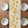 thumbnail image 6 of Yellow Flowers Table Runner - 48 Inch Long, Kitchen Dining Table Runner Dresser Scarves, Farmhouse Botanical Watercolor Floral Farmhouse Decor for Coffee Tables Wedding Party Banquet, 6 of 8