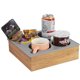 thumbnail image 1 of Bandeja portavasos para sofá con construcción de madera de bambú de silicona suave, resistente al agua y a los derrames, soporte giratorio extraíble de 360°, tamaño compacto para múltiples usos,, 1 of 5