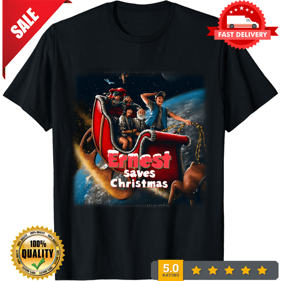 Ernest Saves Christmas T-shirt Cotton For men Women S-4XL NE160, CROWD FAVORIT-TH70290