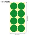 thumbnail image 2 of Color Sticker Round Label 50mm for Office Marker Green Pack of 120, 2 of 6
