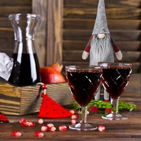 

WANYNG Bag Holder Christmas Doll Santa Bottle Decoration Kitchenï¼Dining & Bar