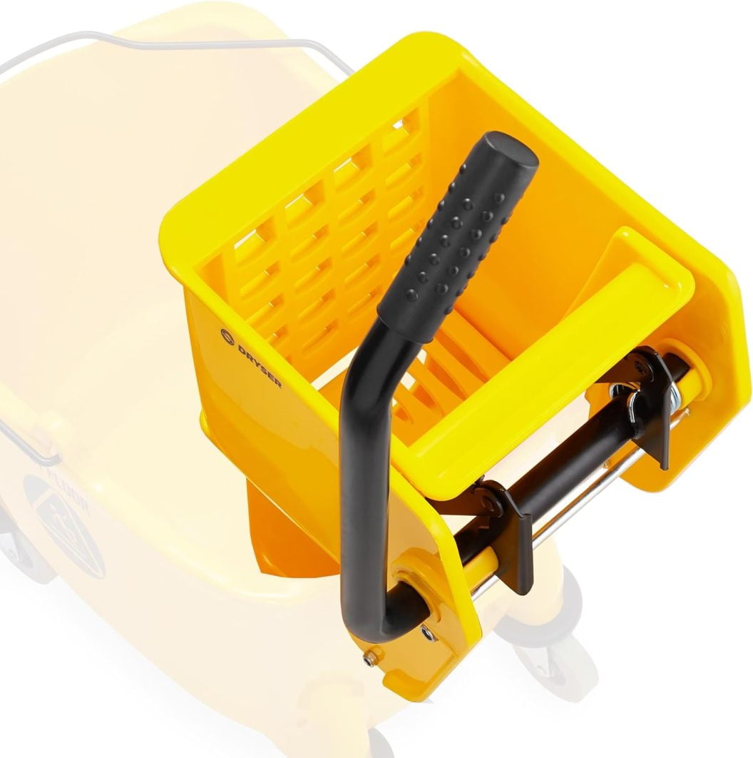 DHMF Side Press Wringer Replacement for Commercial Mop Bucket, 26 and 33 qt - Yellow