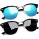 thumbnail image 1 of Gafas de Sol Joopin Semi Marco Negras y Azules Polarizadas con Protección UV400, 1 of 6