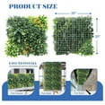 thumbnail image 5 of 20"x20" Faux Privacy Fence Screen Artificial Boxwood Panels Topiary Hedge Plants for Indoor Outdoor Decoration, #8 Mixed Leaves, 2 Packs, 5 of 5