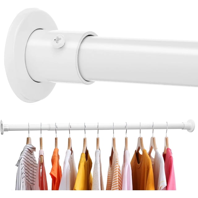 Closet Rods for Hanging Clothes to es Adjustable Heavy Duty Closet Rod Easy to Install Closet Poles for Hanging Clothes Wardrobes Laundry Perfect for Closet Organizer