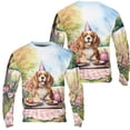 thumbnail image 3 of Happy Mother's Day Cavalier King Charles Spaniel with Sweets and Flowers at a Picnic All Over Print 3D Sweatshirt Unisex Merch Dog Lover Gifts - 13005, 3 of 6