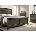 thumbnail image 6 of Gray Color Queen Size Bed Panel Style Headboard 1pc Bedframe Primary Bedroom Furniture Wooden, 6 of 7