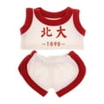 thumbnail image 1 of Ropa de Muñeca de Peluche Baoblaze Conjunto de Pantalón DIY 17 cm Chaleco Rojo, 1 of 8