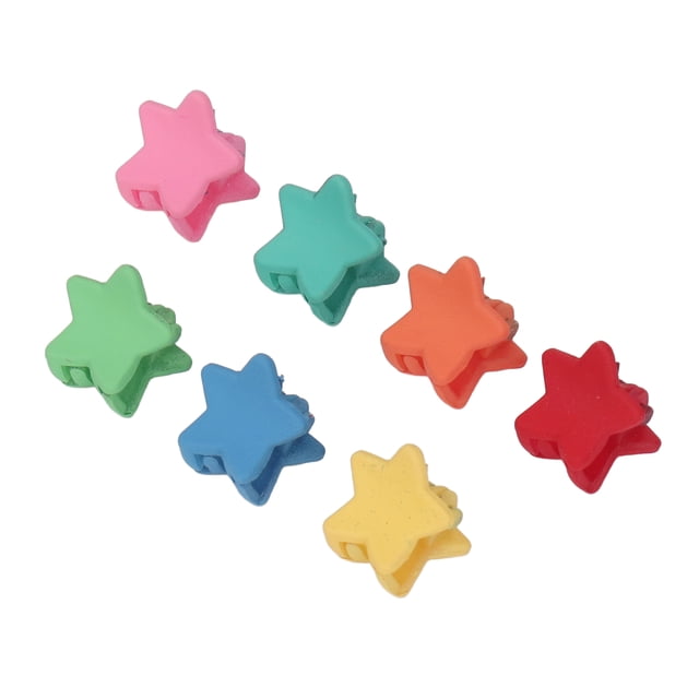 Pinzas Para La Mandíbula Del Cabello Con Forma De Estrella, Coloridas Pinzas Para El Cabello Con Cierre Seguro, Lindas, 100 Piezas, Llamativas De Moda Para Varios Peinados Para