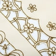 thumbnail image 2 of Lefu Table Runner Embroidered Floral Lace Fabric Translucent Gauze Table Cloth, 2 of 9