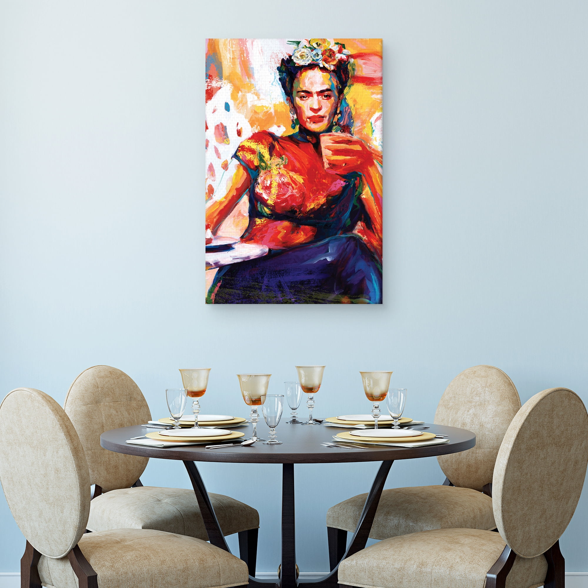 Frida Coffee Break by Willowbrook Fine Art Canvas Art Print