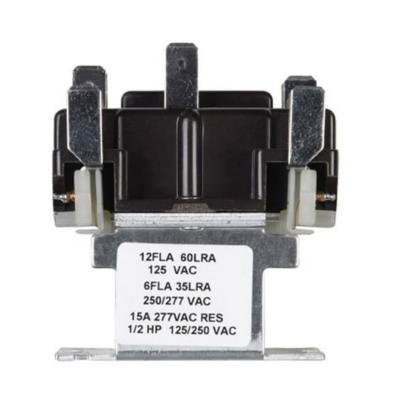 White Rodgers 90-340 2 Pole Universal Magnetic AC Switching Relay 24V - White