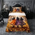 thumbnail image 2 of Erosebridal Witches Walk Twin Sheets 3pcs,Autumn Witch Bedding,Multi,1 Flat Sheet, 1 Fitted Sheet and 1 Pillowcase, 2 of 6