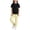 Z134 Yellow, variant on Mifsaly Kids Girls 2 Piece Summer Casual Set Short Sleeve Crewneck T-Shirt and Jogger Sweatpants Breathable Cotton Sport Matching Lounge Outfits 9-10 Years