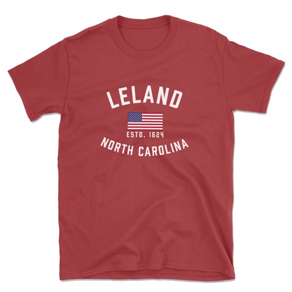 Leland North Carolina Patriot Men's Cotton T-Shirt