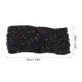 thumbnail image 4 of Unique Bargains 1 Pce Bandeau Confortable en Tricot Torsadé Noir Coloré, 4 of 6