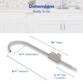 thumbnail image 3 of Modern Water Filter Faucet - Stainless Steel Brushed Nickel Faucet - 100% Lead-Free Drinking Water Faucet - Compatible with Reverse Osmosis Water Filtration Systems, 3 of 5