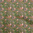 thumbnail image 1 of oneOone Silk Tabby Dark Green Fabric Florals Quilting Supplies Print Sewing Fabric By The Yard 42 Inch Wide, 1 of 4