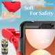 thumbnail image 5 of Funda para Samsung Galaxy Tab A9, Funda Protectora de Silicona Anti-caída + Capa de PC con Asa, Soporte, Correa para el Hombro, Resistente a Golpes, Tres Pruebas, Funda Protectora para Tablet, Rojo,, 5 of 10