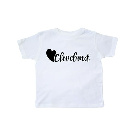 

Inktastic Cleveland with a heart Gift Toddler Boy or Toddler Girl T-Shirt