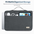thumbnail image 7 of Aisboks Laptop Case for MacBook Pro 16&15", 15.6" Ultra-Slim Laptops, Professional 14" Laptop Sleeve with Soft Padding, Slim Lightweight Carrying Bag,Charcoal Grey, 7 of 7