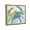 thumbnail image 4 of Stupell Industries Abstract Hued Crab Animals & Insects Painting Gold Floater Framed Canvas Art Print Wall Art, 31 x 25, 4 of 10