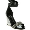 thumbnail image 3 of London Rag Hashira AB Rhinestone Studded Lace-Up Fantasy Womens Heels, 3 of 10