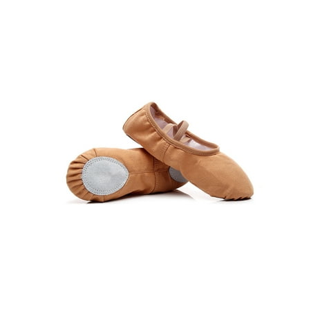 

Difumos Womens Stretch Round Toe Ballet Shoes Nonslip Slip On Slipper Practice Breathable Canvas Dance Shoe