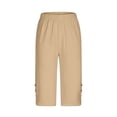 thumbnail image 5 of Zuesphe Capri Pants for Women Stretch High Waisted Crop Office Work Pants Summer Casual Capris Slacks Yoga Dress Pant My Orders, 5 of 6