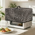 thumbnail image 2 of TSOVTHRID Gray Leopard Print Microwave Oven Cover Dust-Proof Microwave Oven Grill Cover Protector Universal Kitchen Appliance Protector Dirt and Fingerprint Protection, 18.25"W x 14.5"D x 11"H, S, 2 of 7