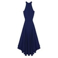thumbnail image 2 of iiniim Women's Sleeveless Bridesmaid Dress High Low  Chiffon Halter Neck Evening Party Prom Dresses, 2 of 7