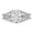 rose-gold, variant on 4 Carat LAB GROWN DIAMOND Designer Channel Set Oval Cut Diamond Engagement Ring (G-H Color VS2-SI1 Clarity 3 Ct Center) Platinum Size-4