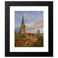 thumbnail image 2 of Heinrich Adam 20x24 Black Modern Framed Museum Art Print Titled - View of Esslingen Am Neckar (1841), 2 of 5